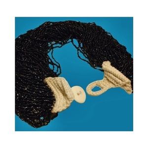 Vintage Seed-Bead & Macramé necklace